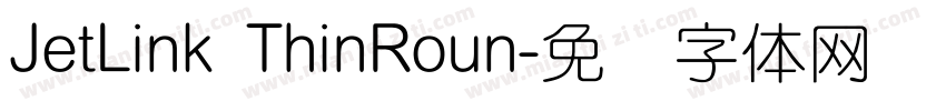 JetLink ThinRoun字体转换